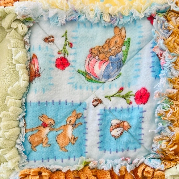 Handmade Child’s Rag Quilt / So So Cute / Unisex - Picture 8 of 16